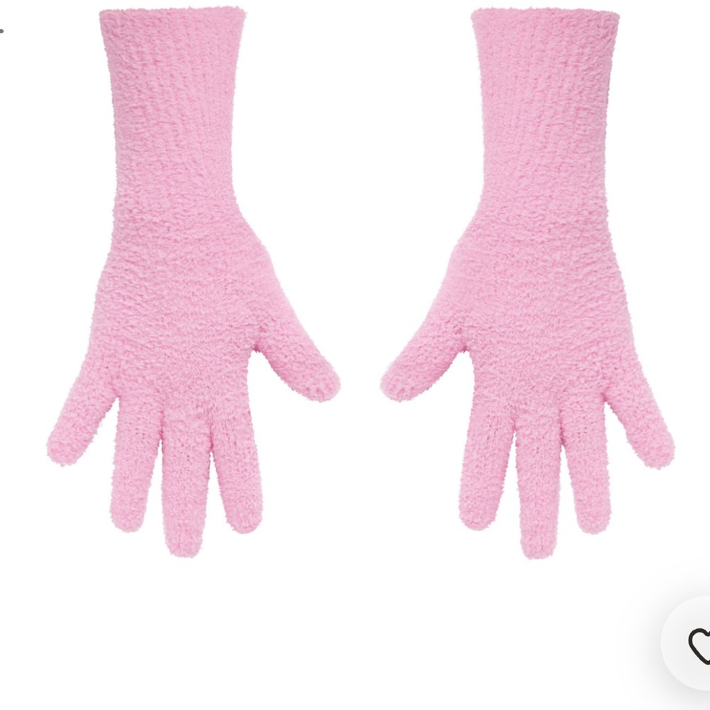 NWT Skims Cozy Knit Gloves Bubble Gum Pink